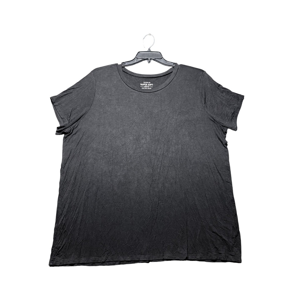 Torrid T-Shirt Womens 3 Black Excellent Super Soft Knits Rayon Spandex Tee